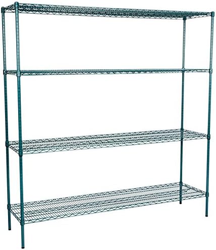 18" x 72" NSF Green Epoxy 4-Shelf Kit by Zedfire