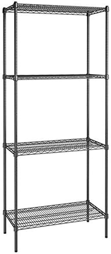 18" x 36" NSF Black Epoxy 4-Shelf Kit by Zedfire