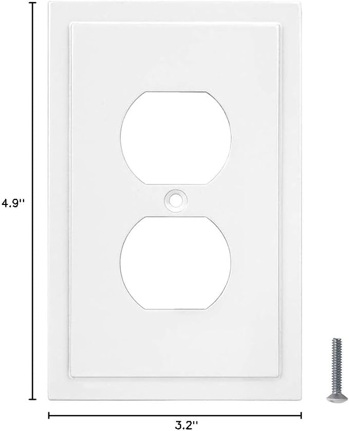 Henne Bery Modern Edge Decorative Wall Plate Switch Plate Outlet Cover - Image 6