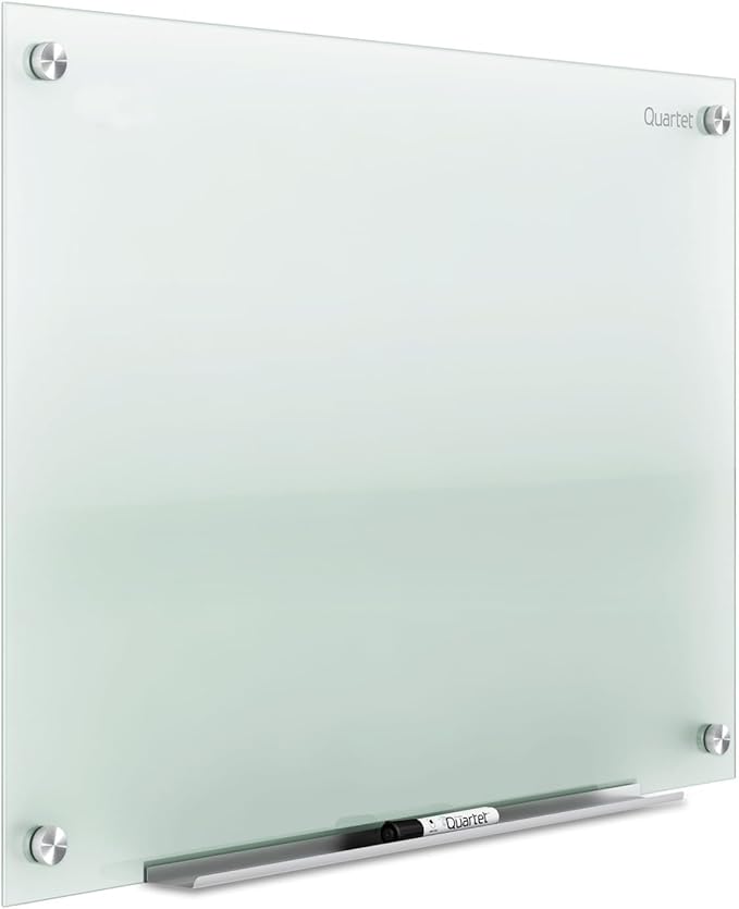 Quartet Whiteboard, Glass Dry Erase Board, Non-Magnetic, Infinity Frameless by Quartet