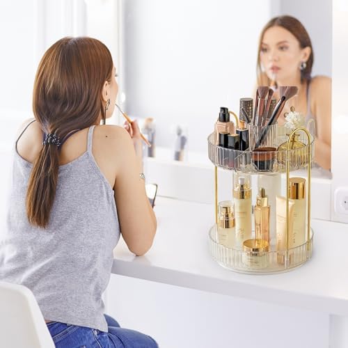 Aveniee 360 Rotating Makeup Organizer for Vanity, Upagraded Perfume