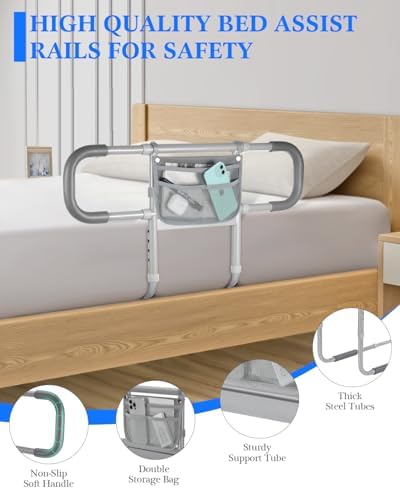Siebenschläfer Bed Rails for Elderly Adults Safety, Extended Bed