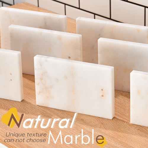KOKOSIRI Hand Towel Rack Free Standing Towel Bar with Heavy Steady Marble Base for Bathroom Vanity Countertop 15.7'' Height, Champagne Bronze Stainless Steel THS0008-CPG