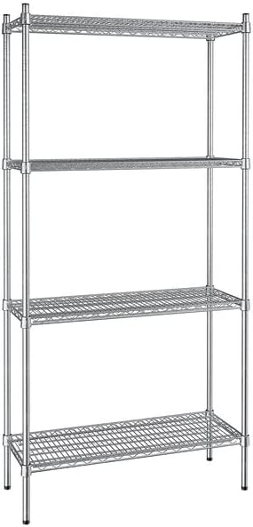 14" x 36" NSF Stainless Steel 4-Shelf Kit by Zedfire