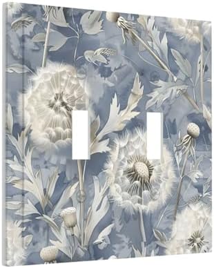 Blue Dandelion Vintage Floral Boho Flower Decorative Switch Plates 2