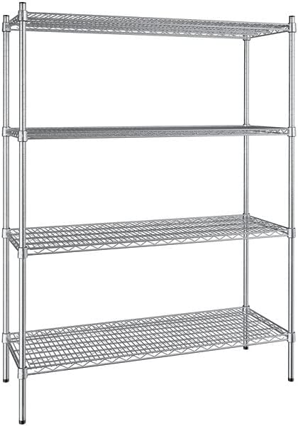 18" x 48" NSF Stainless Steel 4-Shelf Kit by Zedfire