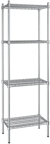 14" x 24" NSF Stainless Steel 4-Shelf Kit by Zedfire