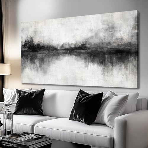 Black And White Wall Art Large Wall Decor Abstract Framed Wall Art
