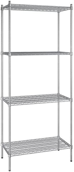 18" x 36" NSF Stainless Steel 4-Shelf Kit by Zedfire