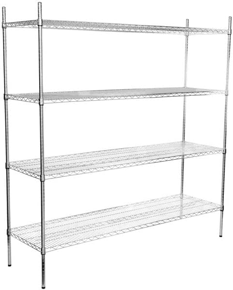 21" x 60" NSF Chrome 4-Shelf Kit by Zedfire