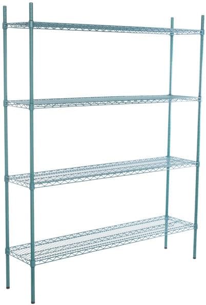 14" x 60" NSF Green Epoxy 4-Shelf Kit by Zedfire