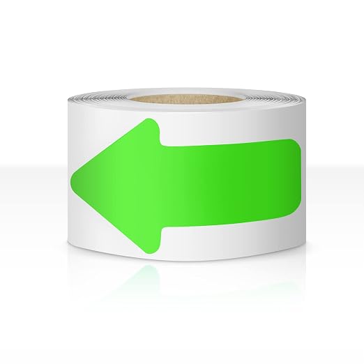 EVQ Arrow Floor Sticker Tape 2"×4" Arrow Floor Marking Sticker Sign 200 PCS by EVQ