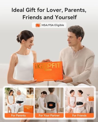 IKEEPFIT Portable Heating Pad for Back Pain Relief, FSA Eligible HSA