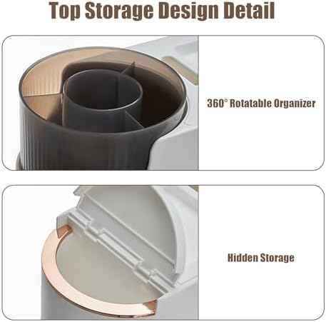 4 Tiers Narrow Bathroom Storage Cabinet with 3 Drawers,Movable Bathroom Floor Storage Cabinet with and Tissue Holder,Slim Cabinet for Small Space,Bathroom, Kitchen