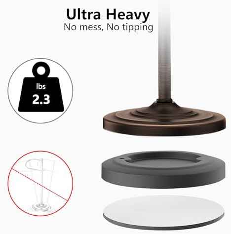 Bath Hand Towel Holder Stand,Stainless Steel 16 Inch Free Standing Towel Rack,Heavy Weight Towel Bar for Bathroom Vanity Countertop &Kitchen,Bronze