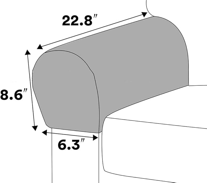 Soft Sofa Armrest Covers, Skin-Friendly Stretch Polyester Armrest Covers - Image 5