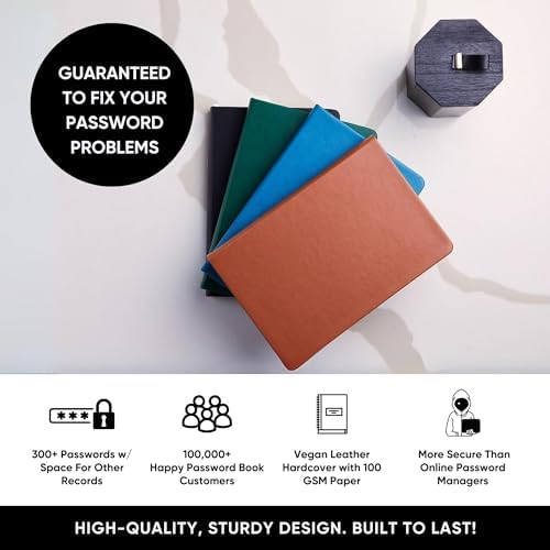 PRODUCTIVITY STORE Best Password Book With Alphabetical Tabs