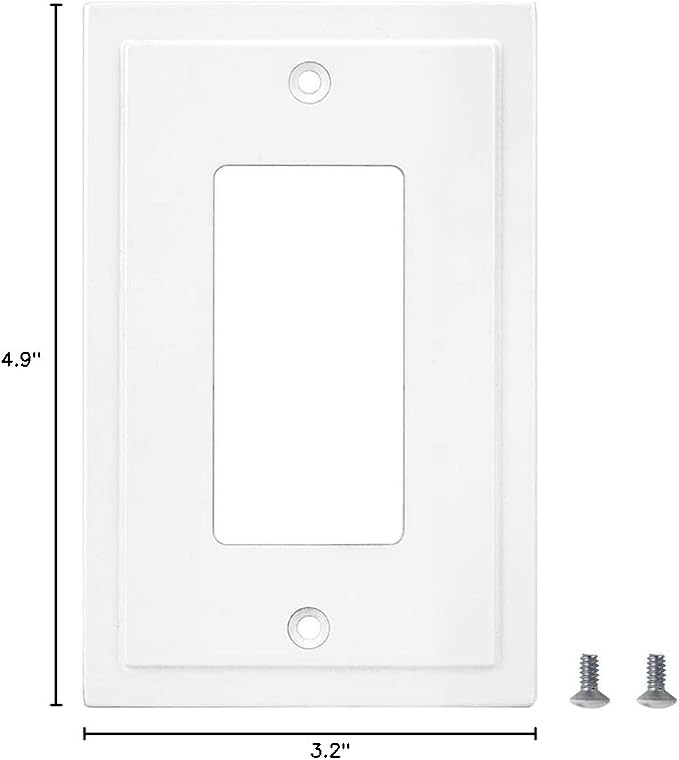 Henne Bery Modern Edge Decorative Wall Plate Switch Plate Outlet Cover - Image 7