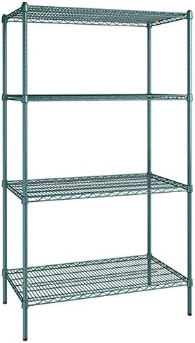24" x 42" NSF Green Epoxy 4-Shelf Kit by Zedfire
