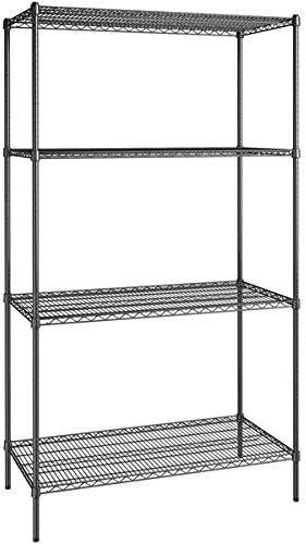 24" x 48" NSF Black Epoxy 4-Shelf Kit by Zedfire