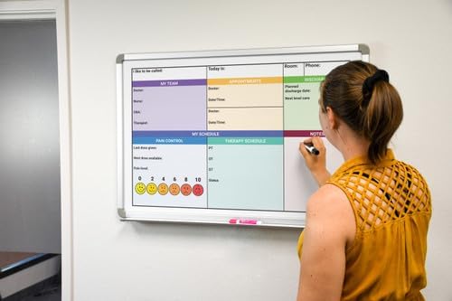Pain Control with Color Hospital Whiteboard 36" x 24" - Image 4