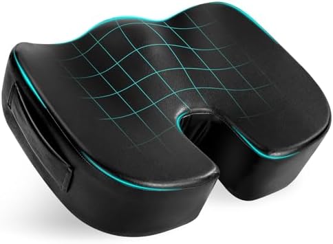 Luxury Seat Cushion, 4 Inch Extra Thick Memory Foam for Pressure