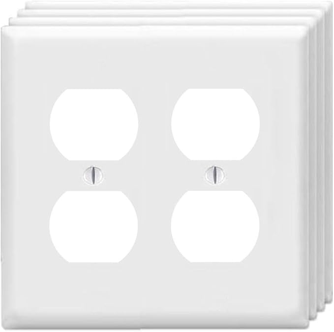 Duplex Outlet Cover Wall Plates 2-Gang Switch Outlet Electrical Cover Plate by Unknown