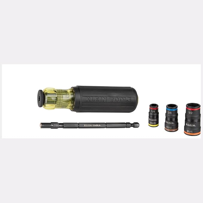 Klein Tools 32910 Impact Driver, 7-in-1 SAE Impact Socket Set - Image 10