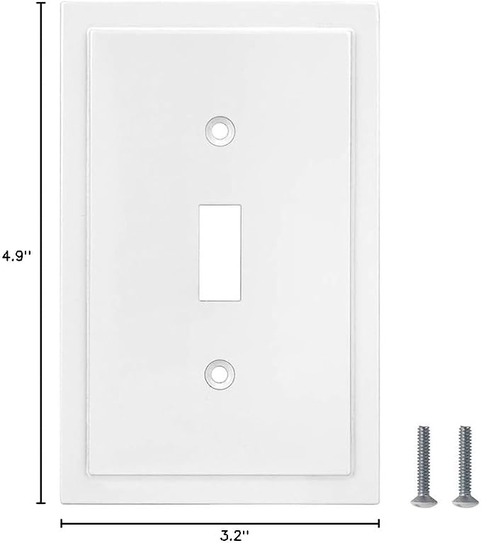Henne Bery Modern Edge Decorative Wall Plate Switch Plate Outlet Cover - Image 7
