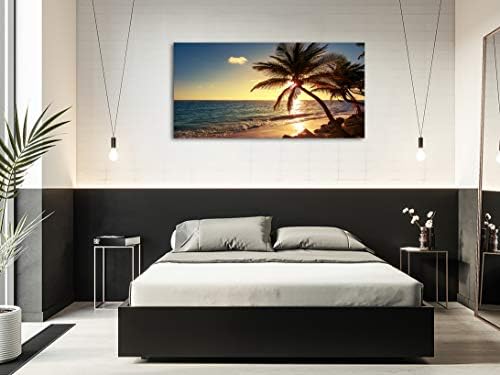 Muolunna S04962 Wall Art Decor Large Canvas Print Picture Sunset Ocean