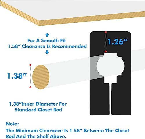 30 PCS Rectangular Closet Dividers with a Bonus Marker, Black Plastic