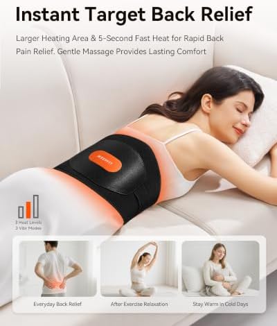 IKEEPFIT Portable Heating Pad for Back Pain Relief, FSA Eligible HSA