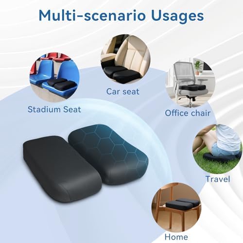 Adjustable Seat Cushion, Memory Foam Office Chair Cushion, Car Seat