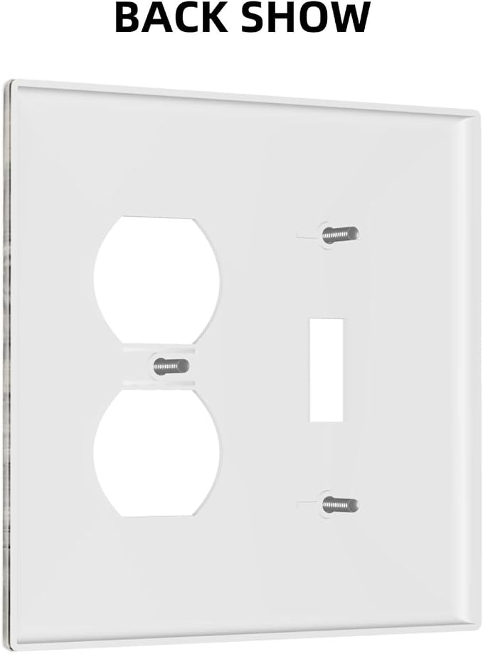 Barn Brown Wood Rustic Weathered Wood Print Wallplates 1 Toggle 1 Duplex Switch - Image 4