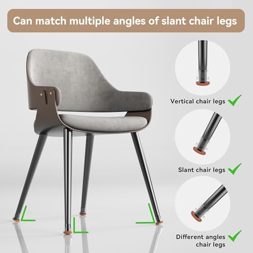 24PCS Extra Small Chair Leg Floor Protectors for Hardwood Floors