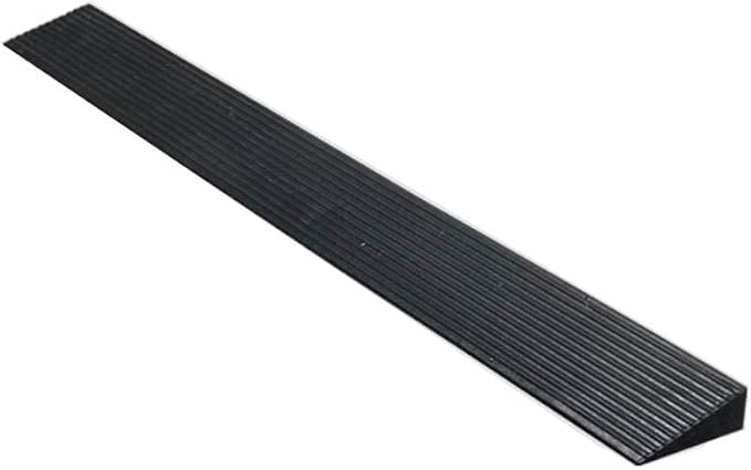 Bilaida 1.2" Rise Solid Rubber Threshold Ramp, 1500 LBS Capacity, Garage and by Unknown
