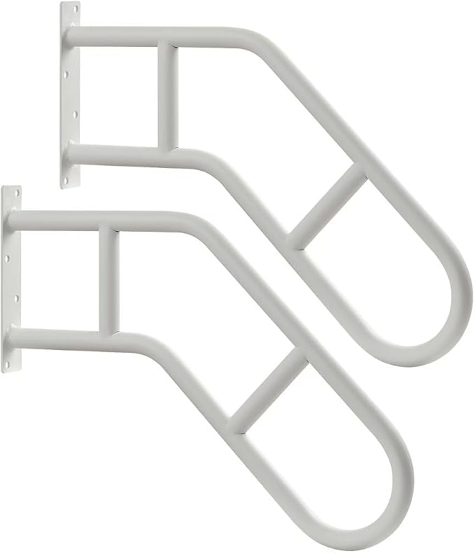 Hand Rails for Outdoor Steps & Elderly, U-Shape Wall Mount Stair Railing by Joyofcife