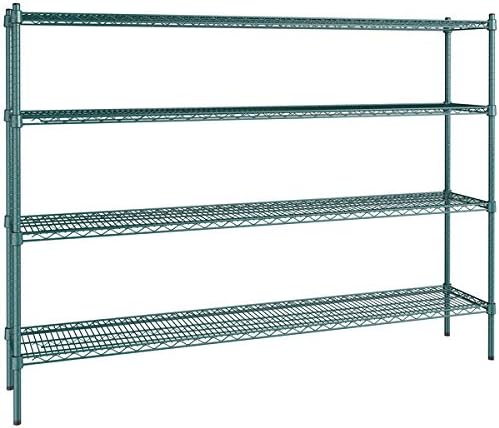 14" x 72" NSF Green Epoxy 4-Shelf Kit by Zedfire