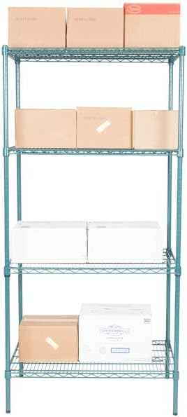 24" x 36" NSF Green Epoxy 4-Shelf Kit - Image 2