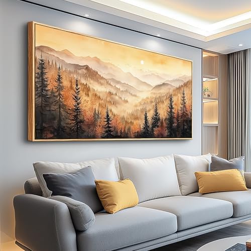FUHAIHUA Wood Framed Canvas Wall Art For Living Room Wall Decor For