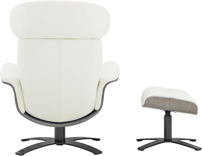 CHITA Genuine Leather Reclining Swivel Chair - Image 6