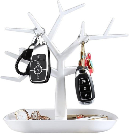 Tabletop Key Holder Stand Tree Key Rack, Stand Jewelry Display Necklace Ring by OULIGET