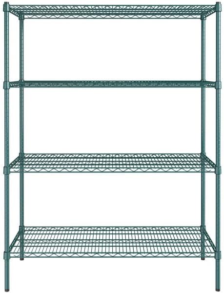 21" x 48" NSF Green Epoxy 4-Shelf Kit - Image 2