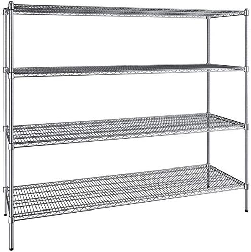 24" x 72" NSF Chrome 4-Shelf Kit by Zedfire