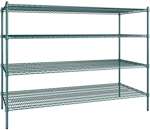 30" x 72" NSF Green Epoxy 4-Shelf Kit by Zedfire