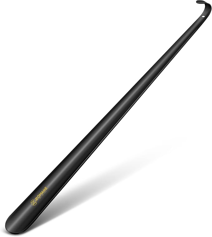 ZOMAKE Extra Long Shoe Horn for Seniors Men, Metal Shoehorn Long handle for by ZOMAKE
