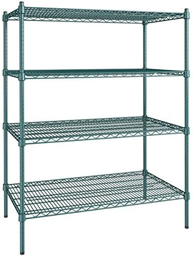 24" x 42" NSF Green Epoxy 4-Shelf Kit by Zedfire