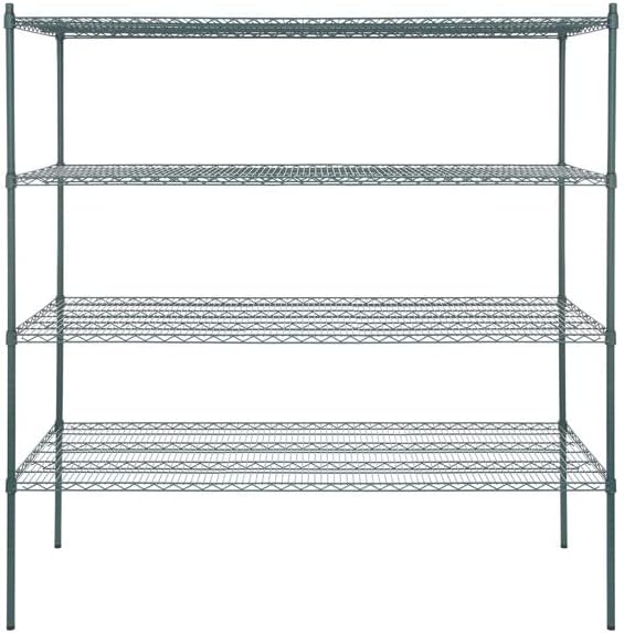 30" x 72" NSF Green Epoxy 4-Shelf Kit by Zedfire