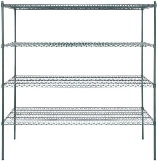 30" x 72" NSF Green Epoxy 4-Shelf Kit by Zedfire