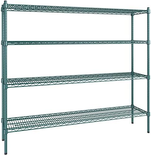14" x 60" NSF Green Epoxy 4-Shelf Kit by Zedfire